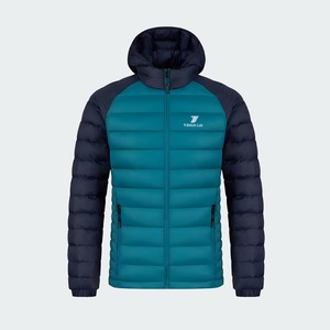 Unisex Waterproof Eco-Friendly <b>Fleece</b> <b>Lining</b> Puffer <b>Jacket</b> Winter Polyester Windproof Casual Zipper Front Solid - Product Image 1