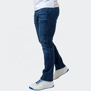 กางเกงยีนส์สีน้ำเงินขาดแฟชั่นผู้ชายกางเกงยืดกางเกงขายาวสวมใส่สบายคลาสสิกทันสมัย - Product Image 3