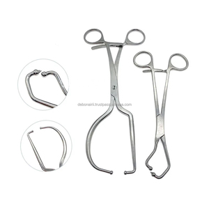คีมหนีบยึดจานคีมครึ่งวงแหวนพร้อมเครื่องมือผ่าตัดเกี่ยวกับศัลยกรรมกระดูกทำจากสเตนเลสสตีล - Product Image 2
