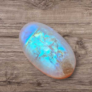 High Quality Natural White <b>Rainbow</b> Moonstone Cabochon Smaller Size Loose Gemstone for Jewelry Stone - Product Image 2