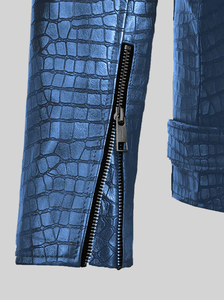 Chaqueta de Cuero para Hombre, a la Moda, Resistente al Viento, Chaqueta de Cuero para Hombre y Mujer, Estilos Personalizados, Charlotte Burnt, Múltiples Colores, Chaqueta de Cuero 2006 - Product Image 3