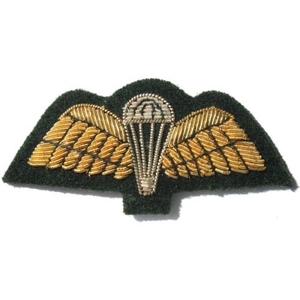 Gold Bullion Embroidered Parachute Wings <b>Patch</b> <b>Sew</b>-<b>On</b> Nonwoven Felt Irregular Shape Cloth Decoration - Product Image 3