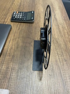 Black <b>Table</b> Top <b>Clock</b> Suitable For Workspace Offices And Home Side <b>Tables</b> Modern Desk Decor Handcrafted From India - Product Image 5