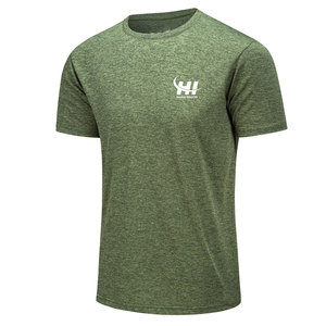 Camisetas de Gimnasio para Hombre de Alta Calidad con Diseño de Logotipo Personalizado, Manga Corta, Cómodas, de Color Sólido - Product Image 1