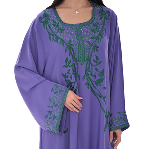 Jalabiya Cómoda para Mujer, Vestido Tradicional de Oriente Medio, Suave, Holgado, Modesto, para Uso Diario Islámico - Product Image 6