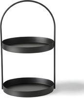 Trendy uniek design metalen taartplateau met 2 lagen voor bruiloften, feesten en evenementen, geschikt voor snacks en koekjes.
