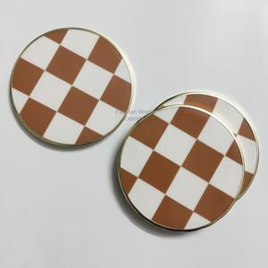 แผ่นรองทรงกรวยทำจากเรซินอีพ็อกซี่สีขาวอมส้มน้ำตาลแผ่นรองสำหรับตกแต่งบ้านสมัยใหม่ของขวัญงานขึ้นบ้านใหม่ฤดูใบไม้ผลิอีสเตอร์ - Product Image 4