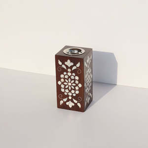 Brûleur à Bakhoor artisanal de luxe en bois et nacre, porte-encens arabe pour Oud, Bakhoor et décoration intérieure élégante - Product Image 6