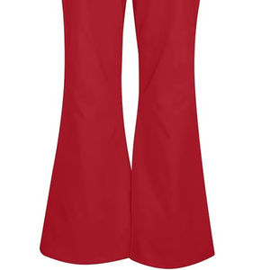 กางเกงแฟชั่นดีไซน์ใหม่ทรงขาบานสำหรับผู้ชาย คุณภาพสูง สวมใส่สบาย เอวกลาง ระบายอากาศได้ดี - Product Image 2