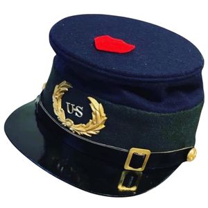 Reproducción de una gorra de forrajero de la era de la Guerra Civil Estadounidense, también conocida como un kepi. - Product Image 3