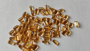Pierres précieuses citrine naturelle de qualité fine 3x6mm coupe baguette conique coupe étape à facettes coupe jaune semi-précieux pour la fabrication de bijoux à bricoler soi-même - Product Image 2