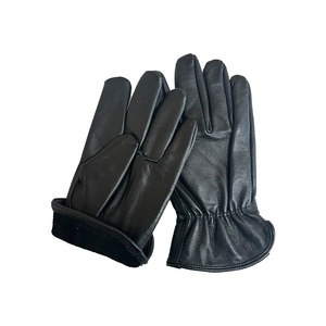 Guantes de Conducción de Piel de Cabra Negros de Alta Calidad, Guantes de Trabajo de Cuero para Jardinería, Construcción, Guantes de Seguridad, Venta al por Mayor a Precio Económico - Product Image 5