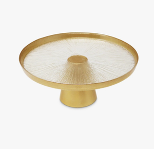 Elegante soporte redondo de metal dorado para pasteles, pedestal elegante para exhibición al mejor precio - Product Image 2