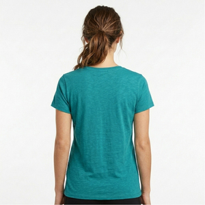 Camiseta Deportiva de Secado Rápido para Mujer, Cuello en V, Alto Rendimiento, Lisa, para Gimnasio, Entrenamiento y Actividades al Aire Libre - Product Image 4