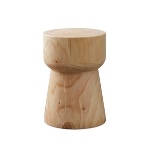 Modern Wooden <b>Stool</b> Handmade Scandinavian Design Living Room Furniture Natural Wood Grain Home Decor Apartment Use - Product Image 5