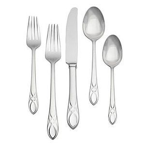Ensemble de couverts en métal durable, résistant à la rouille, en acier inoxydable, cuillère, fourchette, couteau, collection de vaisselle, salle à manger commerciale, moderne - Product Image 1
