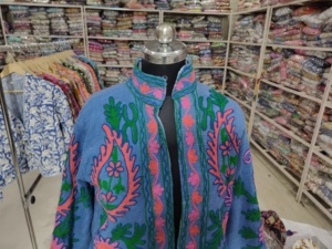Women's Hand Embroidered Woven Velvet Jacket O-Neck Collar Full Sleeve Floral Pattern Prairie Chic Style Autumn Wear <b>Gift</b> Her - Product Image 4
