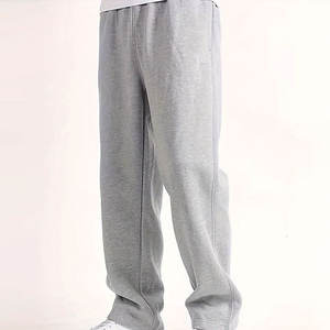 Pantalons de survêtement en molleton pour hommes, de haute qualité, avec poches latérales, logo personnalisé, pantalons de survêtement pour hommes - Product Image 1