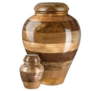 Urna Funeraria de Madera Hecha a Mano, Pulida, de Madera Natural, Estilo Tradicional para Cenizas de Adultos - Product Image 3