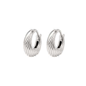 WOMEN 16MM HOOP <b>EARRINGS</b> BOHEMIAN 925 STERLING SILVER PLATED HANDCRAFTED JEWELRY GIFT FOR ANNIVERSARY SPECIAL OCCASIONS ELEGANT - Product Image 2