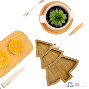 [BEST PRICE] | Wooden <b>Christmas</b> <b>Tree</b> Platter Snack Tray Gift Set Serving Board For Festival/ <b>Christmas</b>/ New Year - Product Image 1
