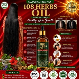 Huile capillaire Chebe aux 108 herbes, poudre stimulante naturelle et ensemble d'huiles aux 108 herbes, prévention de la chute des cheveux, réparation profonde, beurre de croissance, massage capillaire - Product Image 6