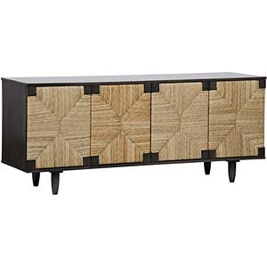 Luxury Wooden Four Door <b>Sideboard</b> Storage Cabinet with Premium Craftsmanship for Modern Bedroom Kitchen and Dining Interiors - Product Image 4