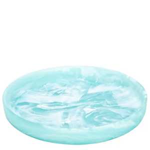 Assiette en résine moderne faite à la main par Lavie Creations, aux couleurs vibrantes, finition lisse, passe au lave-vaisselle, pour servir, décorer, offrir en cadeau - Product Image 3