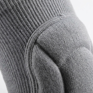Genouillère tricotée avec protection antichoc pour le volley-ball, unisexe, à enfiler, toutes saisons, grise, genouillère de compression - Product Image 6