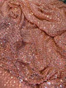 Tissu de luxe brodé de perles, dentelle africaine, maille filet, organza à sequins pour vêtements de boutique, qualité export pour les acheteurs - Product Image 6
