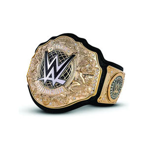 World Heavyweight Championship Big Gold <b>Wrestling</b> Title <b>Belt</b> 2mm 4MM Adult Eco-Friendly Comfortable 100% Genuine Leather Alloy - Product Image 3