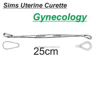 Curetas Uterinas de Acero Inoxidable A-1 VERITAS Sims, Instrumento de Curetaje Ginecológico, Reutilizable, para Tejido, Cirugía ORL, Hospital, UCI - Product Image 3