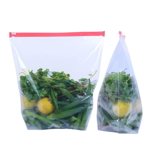 Congélateur réutilisable de taille personnalisée de haute qualité Sac à nouilles Ziplock Curseur de sécurité Gravure Impression Prix d'usine Manipulation de surface - Product Image 1