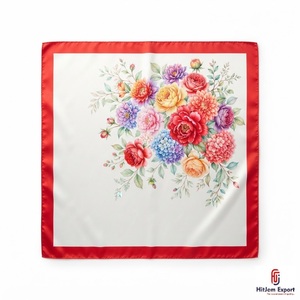 Bufanda Corta de Lujo con Estampado Personalizado, Fabricante Textil OEM ODM, Etiqueta Blanca, Proveedor de Accesorios de Moda de Marca Privada - Product Image 3