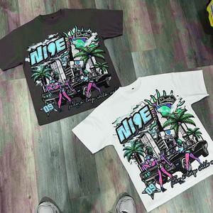 Vente en gros, logo de votre marque personnalisé, t-shirt 100% coton, t-shirt blanc pour hommes, t-shirts unis décontractés pour hommes - Product Image 3