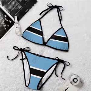 NUEVO 2026 Conjunto de Bikini de 2 Piezas para Mujer, Diseño Clásico Europeo Americano, Logotipo Frontal, Secado Rápido y Transpirable, Venta al Por Mayor - Product Image 2