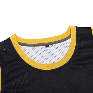 Maillot de basket-ball à manches courtes imprimé respirant personnalisé avec logo d'équipe, rayures arc-en-ciel-noir, nouvelle saison - Product Image 3