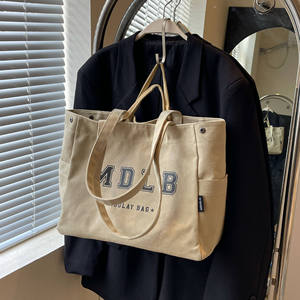 Premium Cotton <b>Canvas</b> <b>Tote</b> Bag with Bold Typography Print Durable Reusable Shopping Bag for Daily Use and School - Product Image 4