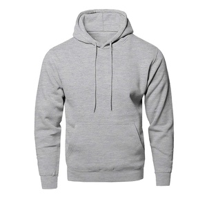 Sudadera con Capucha de Forro Polar 100% Algodón, Talla Estadounidense, con Cierre, para Invierno, Color Gris Jaspeado, Personalizable con Logotipo Bordado o Impreso, de Alta Calidad para Hombre - Product Image 1