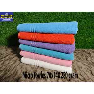 ผ้าขนหนูไมโครคอตตอน 280 กรัม ขนาด 70x140 นิ้ว สำหรับโรงแรม สปา รถยนต์ ผ้าเช็ดตัวอาบน้ำ เช็ดมือ เช็ดหน้า เนื้อนุ่ม ลายเรียบ แบบอัดแน่น เหมาะสำหรับร้านเสริมสวย สปา และสัตว์เลี้ยง - Product Image 3