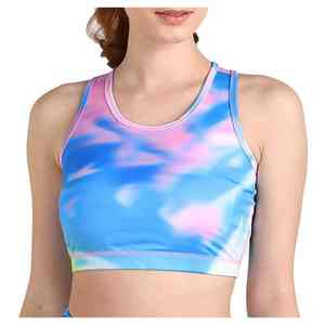 Soutien-gorge de sport pour femme, compression, séchage rapide, extensible, maintien élevé, personnalisable, respirant, sublimé, pour entraînement et fitness. - Product Image 1