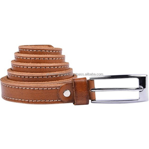 Ceinture en cuir véritable de haute qualité pour hommes ceinture décontractée en cuir faite à la main pour hommes - Product Image 2