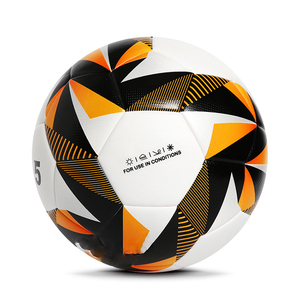 Ballon de football professionnel personnalisable en cuir durable avec logo personnalisé pour l'entraînement – Vente en gros - Product Image 3