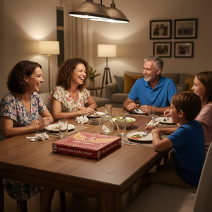 กล่องพิซซ่าพิมพ์ลายคุณภาพสูงแบบกำหนดเองสำหรับบรรจุภัณฑ์พิซซ่า พร้อมโลโก้และแบรนด์ที่ออกแบบเอง - Product Image 6
