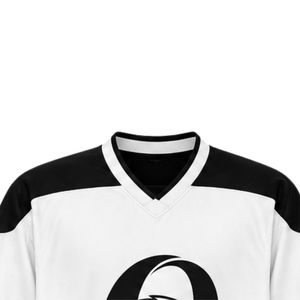 Camiseta de Hockey sobre Hielo Sublimada Blanca y Negra, Manga Larga, Uniforme Deportivo de Equipo, Camisa para Partidos, Ropa Deportiva para Juegos al Aire Libre - Product Image 5
