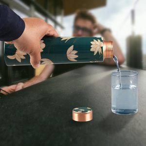 Tapa de Botella de Agua de Cobre Puro 900Metal con Logotipo Personalizado, Diseño Clásico, Portátil, a Prueba de Fugas, para Uso Escolar y de Oficina - Product Image 4
