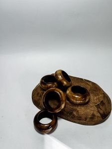 แหวนรองผ้าเช็ดปากดีไซน์พรีเมียม แหวนรองผ้าเช็ดปากฝังกระดูก ที่ใส่ผ้าเช็ดปากกระดูก ใช้สำหรับโต๊ะอาหาร ราคาขายส่งจากโรงงาน - Product Image 5