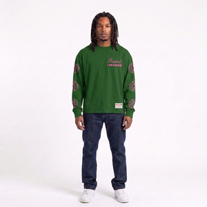 OEM Your brand Logo Long Sleeve T-Shirt Green <b>Pink</b> Print O-Neck <b>Men's</b> Pullover Cotton Fleece Sweatshirt For <b>Men</b> Crew Neck <b>Jumper</b> - Product Image 4