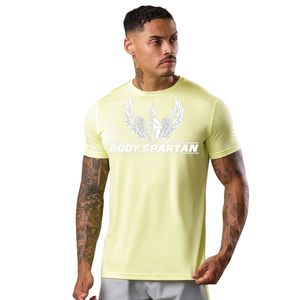 Camiseta Deportiva de Punto con Estampado Gráfico para Hombre, Cuello Redondo, Manga Corta, para Gimnasio, Entrenamiento, Deporte, Ropa Deportiva Informal - Product Image 1