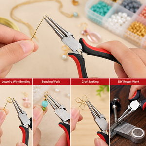 Professional Jewelry Round Nose Pliers <b>Wire</b> Loop Making Tool for Beading Earring Repair <b>Craft</b> Supplies - Product Image 3